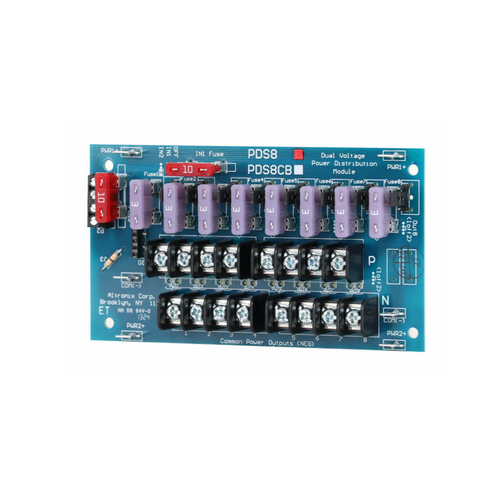 Altronix PDS8 Dual Input Power Distribution Module, 2 Inputs to 8 Relay Outputs