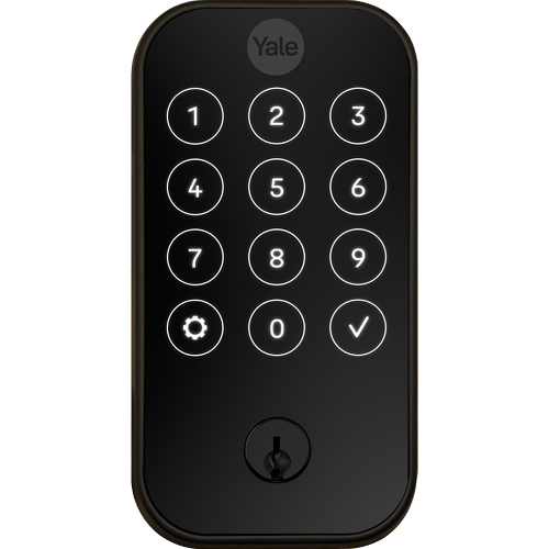 Yale YRD624 WF1 10BP SCKD Yale Pro 2 Deadbolt Touchscreen Lock, Wi-Fi Bluetooth, Oil Rubbed Bronze