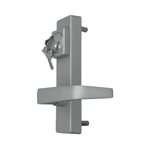 DAC 6100-S Detex 08BN Classroom Exit Trim, Lever, Gate Box, Mortise Cylinders, Silver