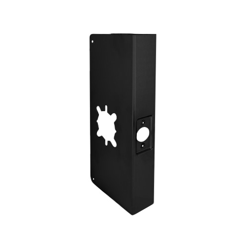 Don-Jo 12-622-2-CW Door Wrap 2-3/4in Backset, 1-3/4in Door, Black, Indent Latch Prep, 622/US19