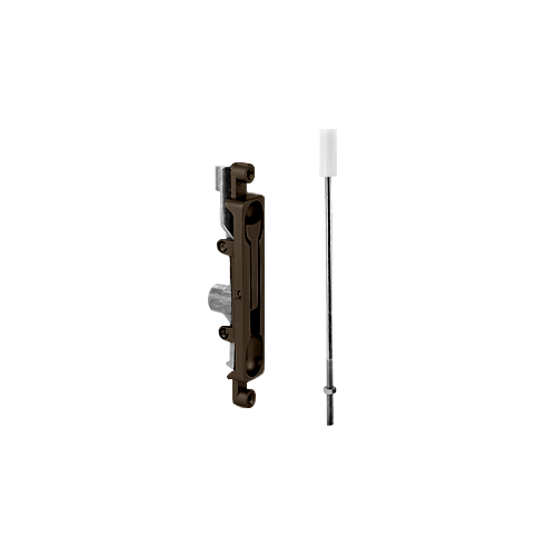 Don-Jo 1551-DU Manual Flush Bolt, Aluminum, 4-14in L x 1-5/16in W, 1/4in Offset, Dark Bronze