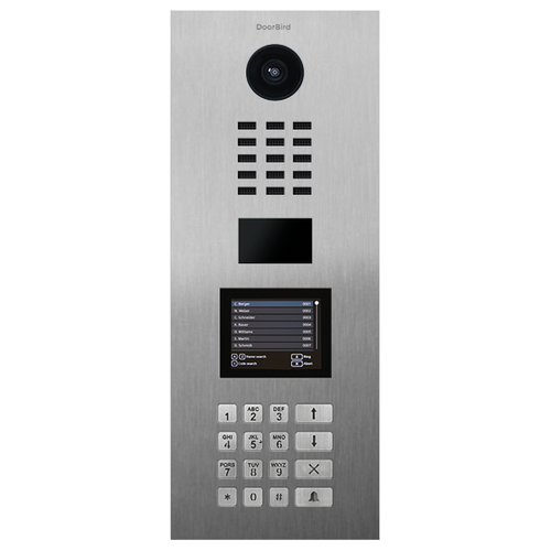 DoorBird D21DKV-FM-2VA D21DKV Flush-Mount IP Video Intercom with Keypad RFID Reader, 720p