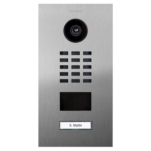 DoorBird D2101V-FM-2VA D2102V IP Video Intercom Door Station with RFID, 2-Way Audio, Night Vision