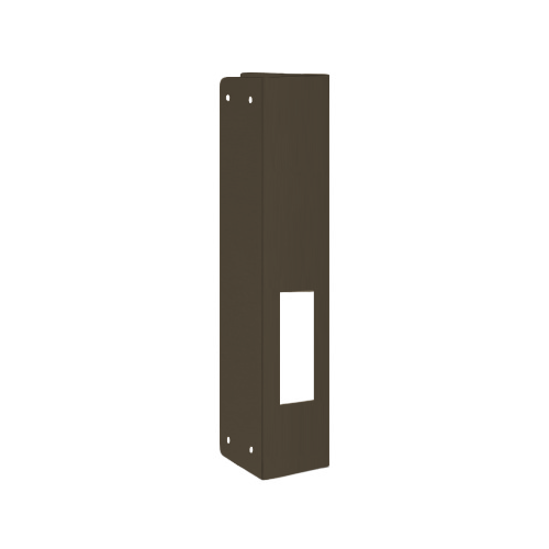 Don-Jo ADR-1-DU Aluminum Door Reinforcer for Adams Rite Deadbolt, 1-3/4in Door, Dark Bronze
