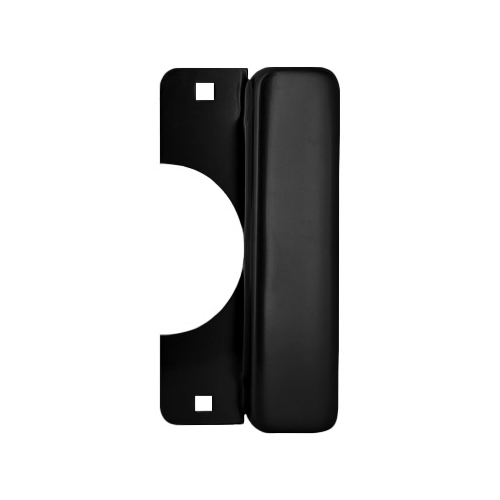 Don-Jo LELP-208-622 Electric Strike Latch Protector for Aluminum Doors, 8in x 3.5in, Black