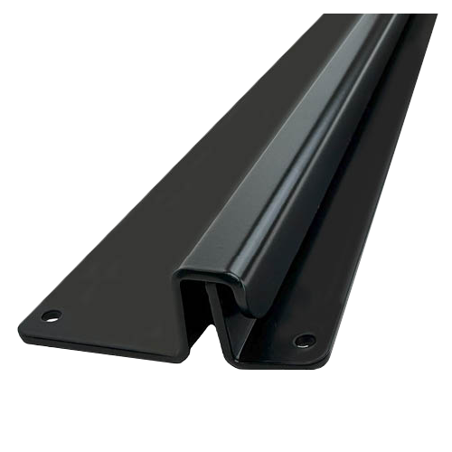 Pro-Lok ELP-37S2B Interlocking Outswing Latch Protector 37in Long, Steel, 1-7/8in Width, Black