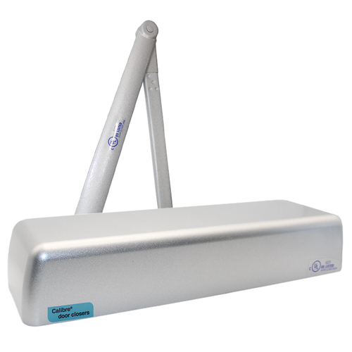 Calibre CA4001-AL Surface Door Closer Tri-Pack, ADA Adjustable Spring Size 3-6, Grade 1, Aluminum