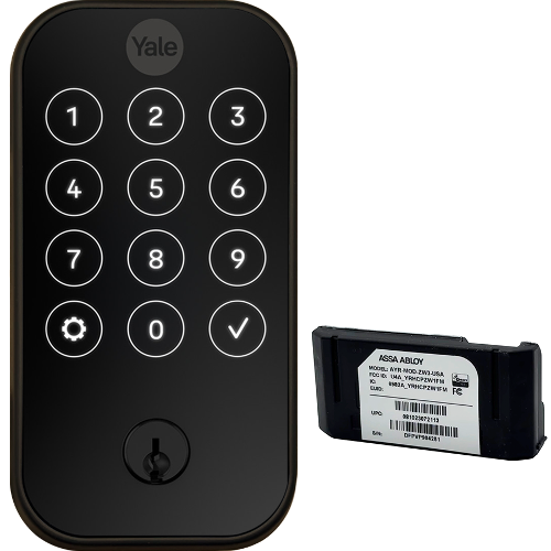 Yale YRD624 CB1 10BP SCKD Yale Pro 2 Touchscreen Deadbolt with Connect Bridge, SC1 Key Override, Oil Rubbed Bronze
