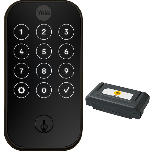Yale YRD624 WF1 10BP SCKD KIT Yale Pro 2 Touchscreen Deadbolt Lock, Wi-Fi/Bluetooth, SC1 Key Override, Bronze
