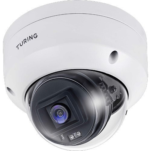 Turing EVC5FD256-1Y Cloud Dome Camera 5MP 2.8mm White w/CORE1Y License 256G Storage