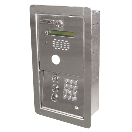 DoorKing 1802-091 Flush Mount Hands Free with Electronic Directory - 100 Memory