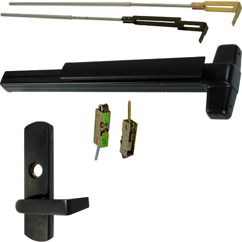 Von Duprin QELA-9947L-NL-711-48-RHR-06 99 Series CVR Grooved Exit Device with 996L-NL-06 Nightlatch Lever Trim