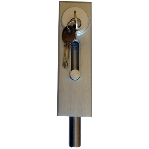 Progressive R1000/AL Yale PARA Mortise Cylinder Drop Bolt Lock for Revolving Doors, Satin Aluminum