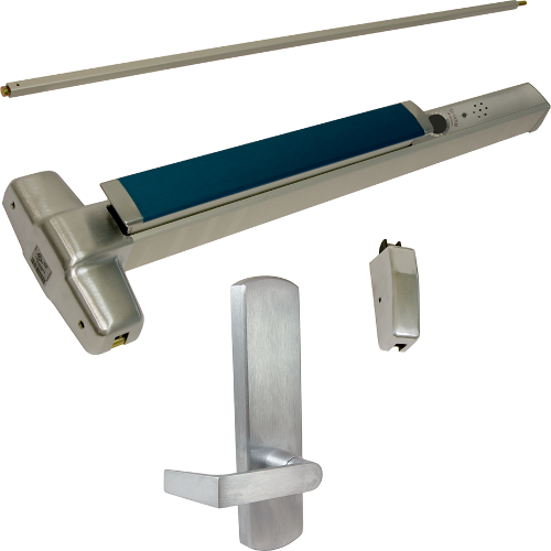 Von Duprin RX-9827L-DT-626-48-LBR-LHR-06-ALK Alarmed Exit Device Kit with Dummy Lever Trim, LHR, Satin Chrome, Grade 1