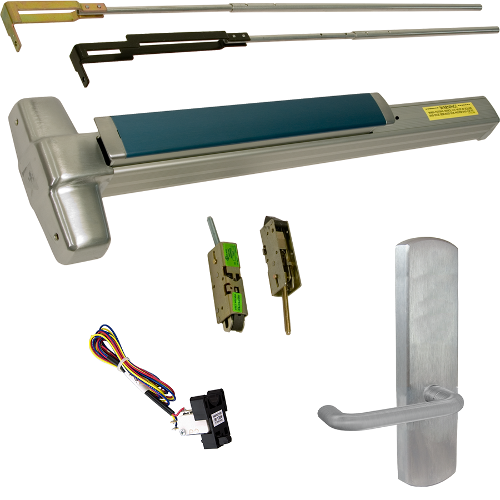 Von Duprin RX-9847L-DT-626-36-LHR-03 KIT 9847 Smooth CVR Exit Device, RX Switch, 996L-DT Dummy Lever, 36in, Satin Chrome
