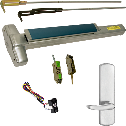 Von Duprin RX-9847L-DT-626-36-LHR-07 KIT 9847 Smooth CVR Exit Device, RX Switch, 996L-DT Dummy Lever, 36in, Satin Chrome