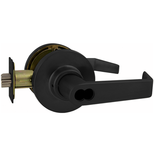 Marks Hardware 195RFEU/19 SFIC 24V EU Fail-Secure Storeroom Clutched Lever Lockset, Grade 1, Black