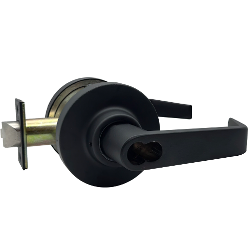Marks Hardware 195RAB/19-F19 FSIC Schlage Entry Clutched Lever Lockset, Full Size IC, Grade 1, Flat Black
