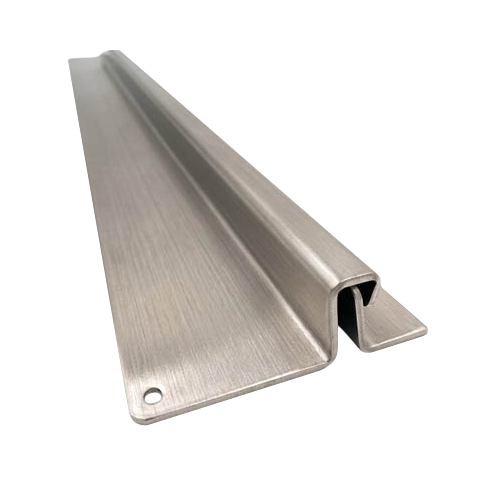 Pro-Lok ELP-82SS1 Interlocking Outswing Latch Protector, 82in Long, Stainless Steel, Satin Finish