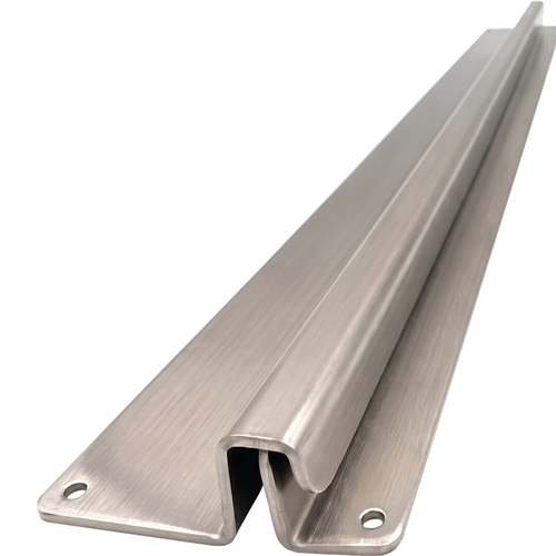 Pro-Lok ELP-82SS2 Interlocking Outswing Latch Protector, 82in Long, Stainless Steel, Satin Finish