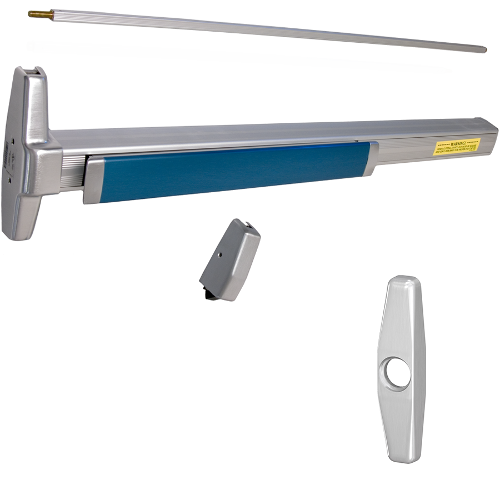 Von Duprin RX-3527A-NL-OP-626-36-LBR KIT - RX 35 Series SVR Exit Device, 388 NL-OP Nightlatch Trim, 36in, Satin Chrome