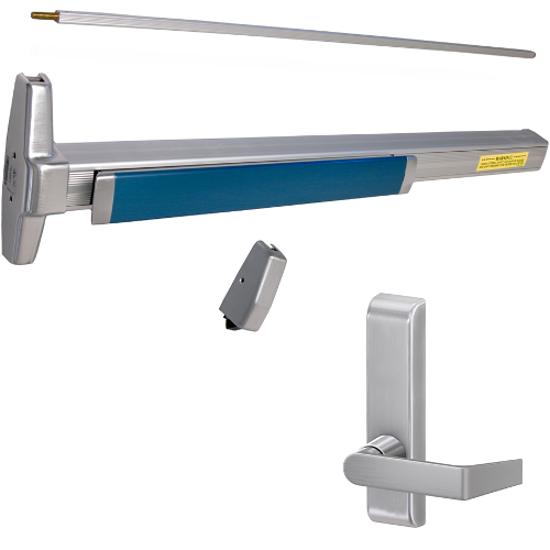 Von Duprin RX-3527A-L-BE-626-36-RHR-06-LBR KIT - RX 35 Series Smooth Narrow Stile SVR Exit Device, RHR, 36in, Grade 1, Satin Chrome
