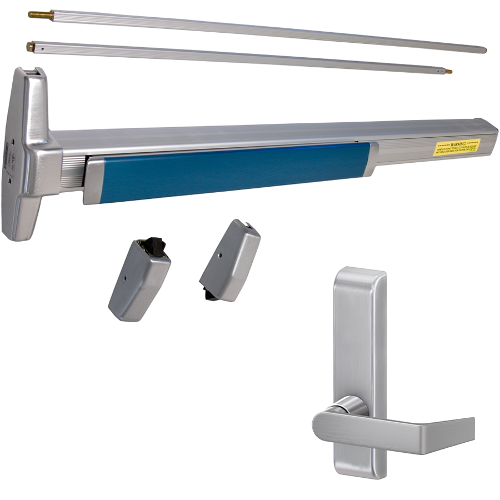 Von Duprin RX-3527A-L-BE-626-36-RHR-06 KIT - RX 35 Series SVR Exit Device, 360L-BE-06 Trim, RHR, 36in, Grade 1, Satin Chrome