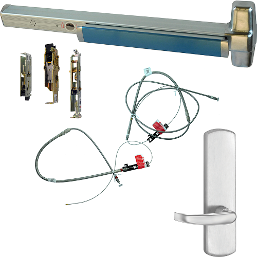 Von Duprin RX-9949L-BE-626-36-LHR-17-ALK ALK Alarmed Exit Device Kit with 996L-BE-17 Lever Trim, Grade 1, Satin Chrome