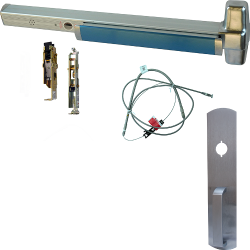 Von Duprin RX-9949NL-626-36-ALK-LBL KIT - ALK Alarmed Exit Device, 990NL Night Latch Trim, Grade 1, Satin Chrome