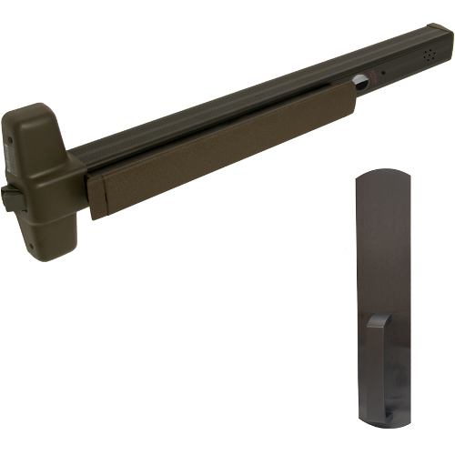 Von Duprin RX-99DT-710-48-ALK ALK Alarmed Rim Exit Device with Dummy Pull Trim, Grade 1, Dark Bronze