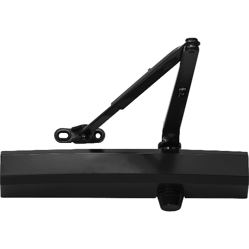 LCN 1450RWPAGLBLK Adjustable Surface-Mounted Tri-Pack Door Closer, Black Finish, Thru Bolts