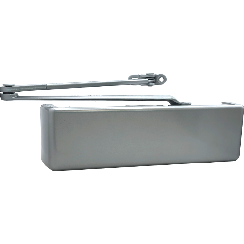 LCN 4111-RW62A-AL-RH Adjustable Cast Iron Door Closer, Size 1-5, Left Handed, Grade 1, ADA Compliant