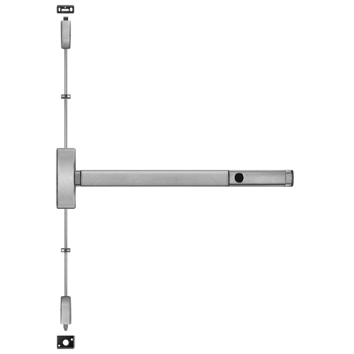 PHI 2201-ALK-1701-630-36 Alarmed SVR Surface Vertical Rod Exit Device, 36in, Grade 1, Stainless Steel