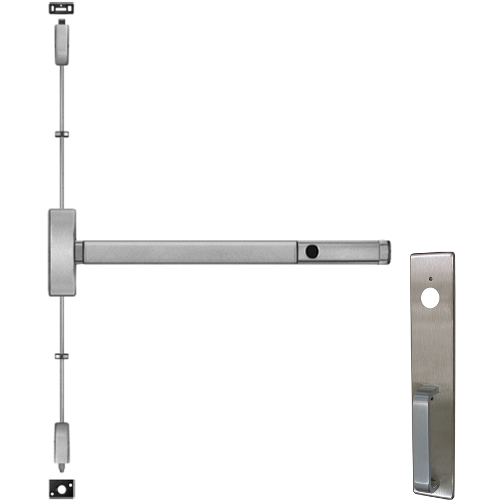 PHI 2203-ALK-1703A-630-36 Alarmed SVR Surface Vertical Rod Exit Device, Nightlatch Trim, 36in, Grade 1