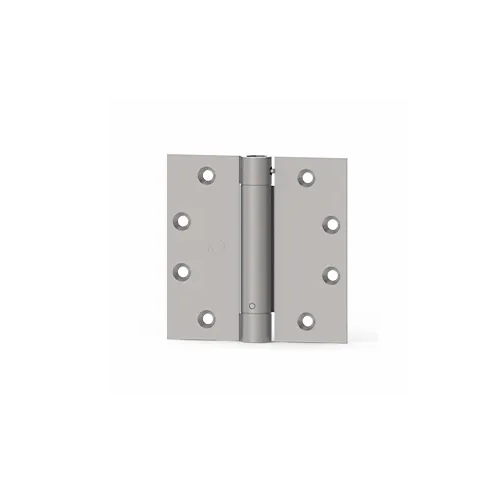Hager EC1105 4.5 X 4.5 US26D Standard Weight Spring Hinge, Full Mortise, 4.5in x 4.5in, Satin Chrome