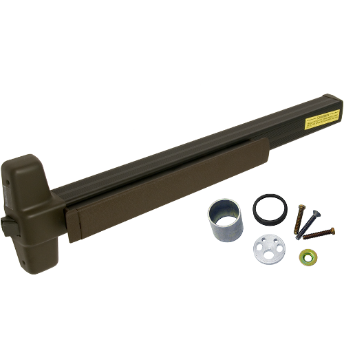 Von Duprin QELA-99NL-OP-710-36 KIT - QEL Rim Exit Device, 110MD NL-OP Nightlatch Trim, 36in, Grade 1, Dark Bronze