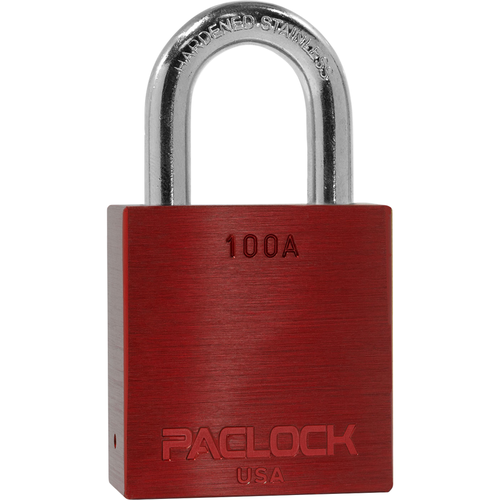 Pacific Lock SFIC-100A-RED SFIC Prep Padlock, 1-3/4
