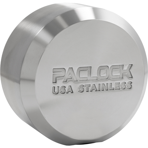 Pacific Lock 7000B-7S-KZ Flat Back Hockey Puck, 6-Pin Master 7000B, 0-Bitted, Stainless Steel Body