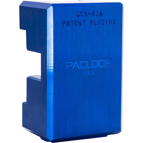 Pacific Lock KIK-SC-82A-BLU Hidden Shackle Container Door Padlock, Aluminum Body, Less Cylinder, Blue
