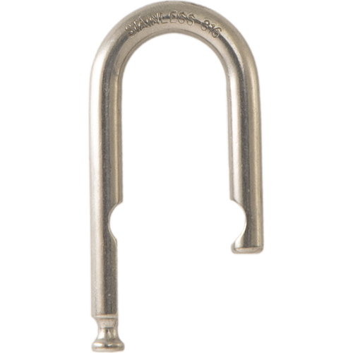 Pacific Lock SHACKLE1-S01 1-3/16in Shackle Clearance, 1/4in Diameter, Stainless Steel, for 1 Series
