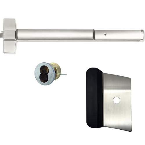 Corbin Russwin ED5200-VT957ET-630-36-LHR-M54-CL6 VT957 Vandal Resist Rim Exit Device with LFIC Housing, Satin Stainless Steel