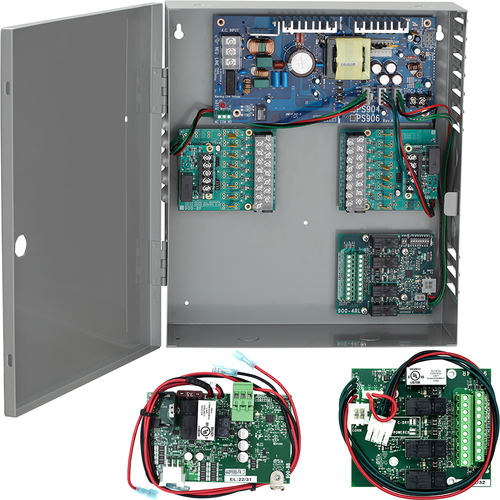 Schlage PS906-4R-BB KIT - 6A Power Supply Relay Board with Battery Backup, 12/24VDC