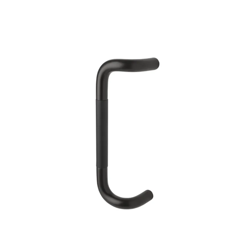 Rockwood BF195 BSP BTB T5 10IN CTC Santoprene 10in Back-to-Back 90 Offset Pulls, 1in Dia, BSP Black Suede