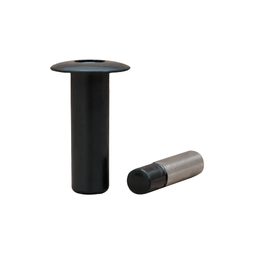 Rockwood 495 BLK Concealed Magnetic Door Stop, 693/BLK Flat Black Powder Coated
