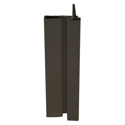 ABH A530HDD095 Heavy Duty Half Surface Geared Hinge, 95in, 450lbs, Dark Bronze Anodized
