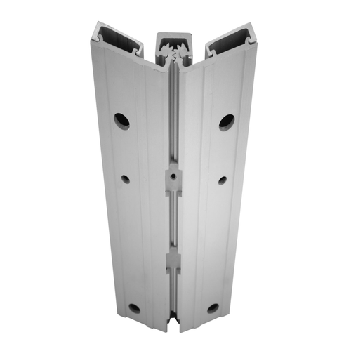 ABH A571HDC120 Heavy Duty Full Surface Geared Continuous Hinge, 120in, 450lbs, Clear Anodized