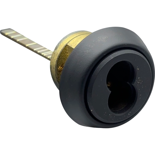 Best 12E72-S2-RP-622 7-Pin Rim Cylinder with Standard Spindle Ring, Matte Black 622/US19