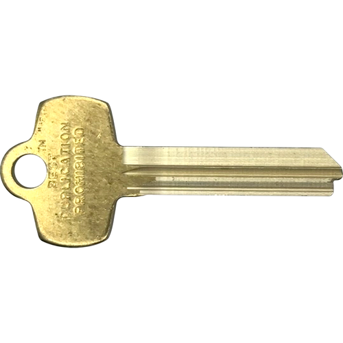 Best 1A1TA1 Best NS Key Blank, TA Keyway, Do not Duplicate, No Border
