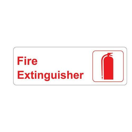 Jacknob 130812 Fire Extinguisher Sign - Red White, 9