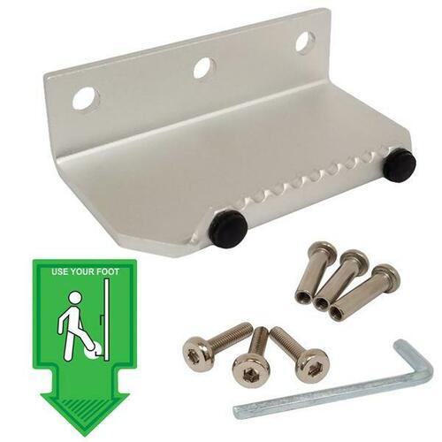 Jacknob 131520 Aluminum Foot Operated Door Pull - Silver Finish